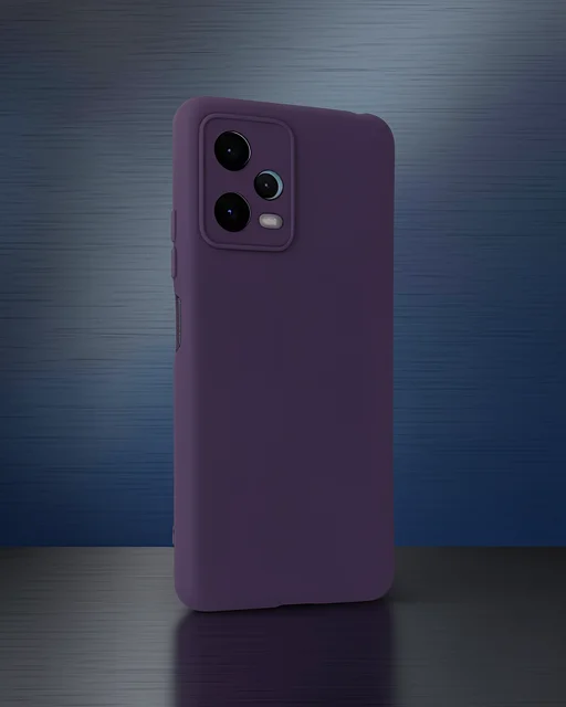 Xiaomi Redmi Note 12 5g Kılıf Nano İçi Kadife Silikon - Mor