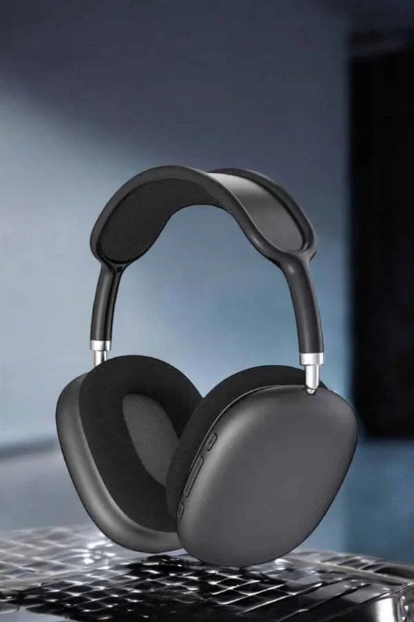 P9 Plus Hi-fi Ses Kalitesi Ayarlanabilir krofonlu Bluetooth Kulaklık Siyah görsel 5