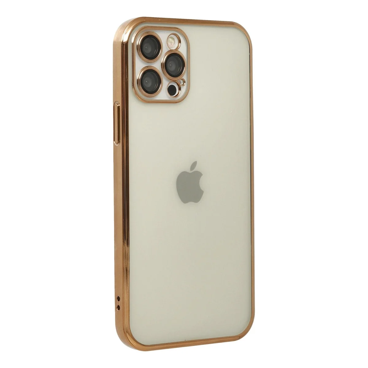 Apple İphone 12 Pro Max Kılıf Razer Lensli Silikon - Gold görsel 3