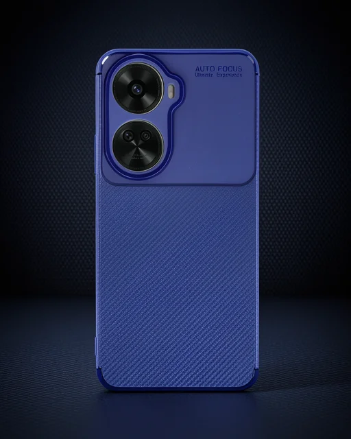 Huawei Nova 12 Se Kılıf Auto Focus Karbon Kapak - Lacivert
