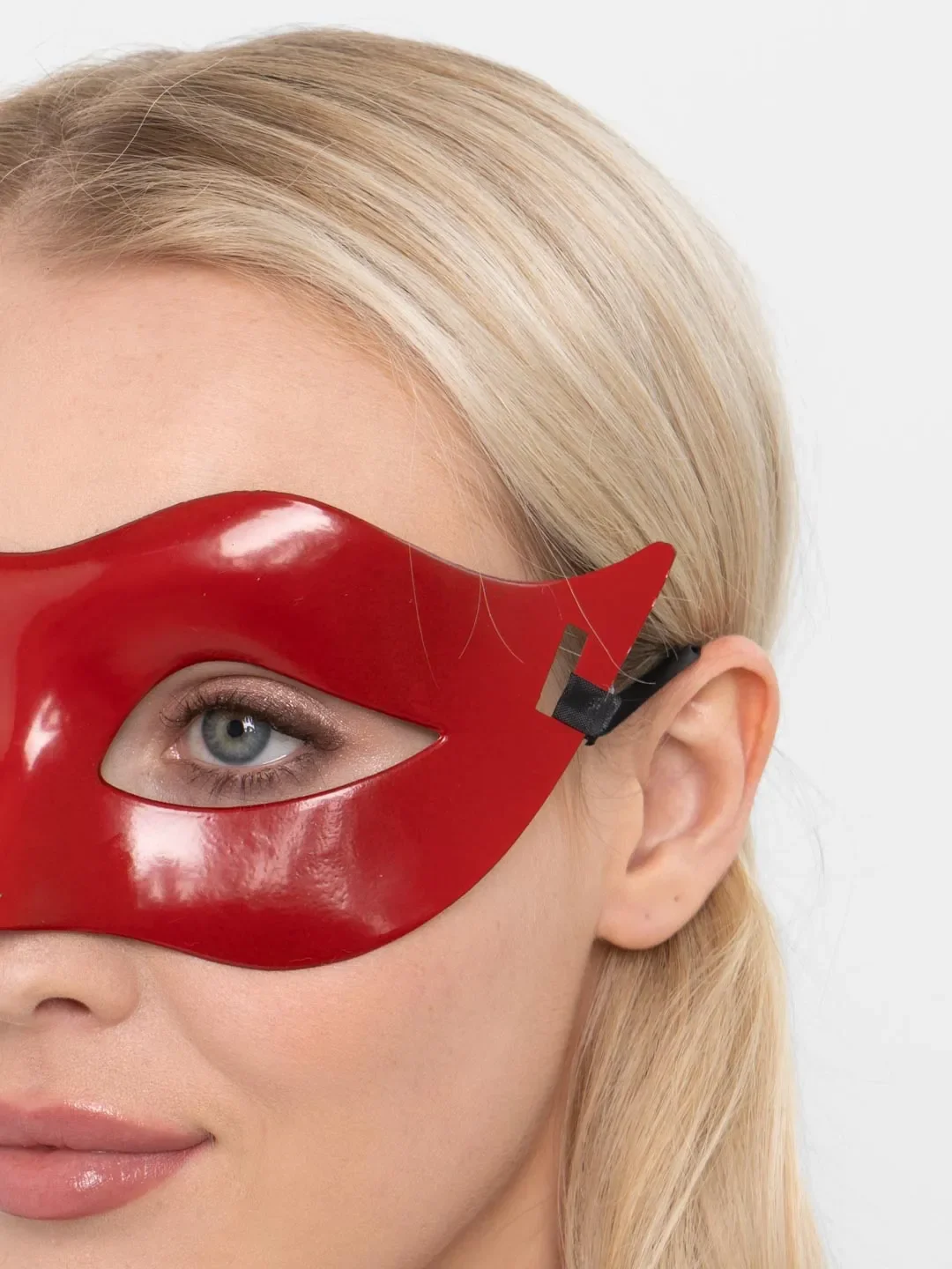 Kırmızı Renk Masquerade Kostüm Partisi Venedik Balo Maskesi görsel 2