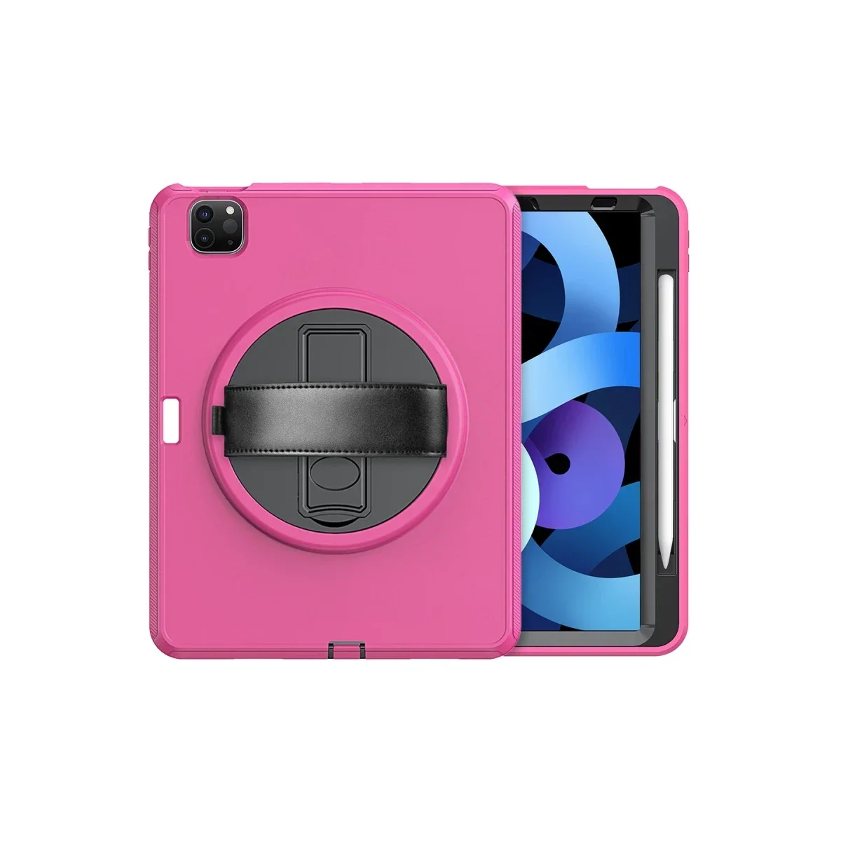 Apple iPad Pro 11 (2018) Kılıf Hand Strap Tablet Kılıfı - Pembe görsel 3