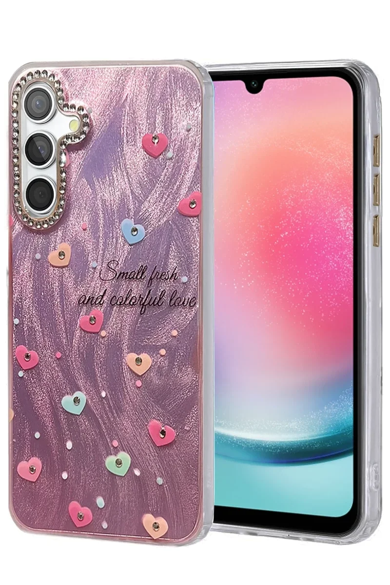 Samsung Galaxy A24 4G Kılıf Blade Aynalı Desenli Kapak - Desen 8