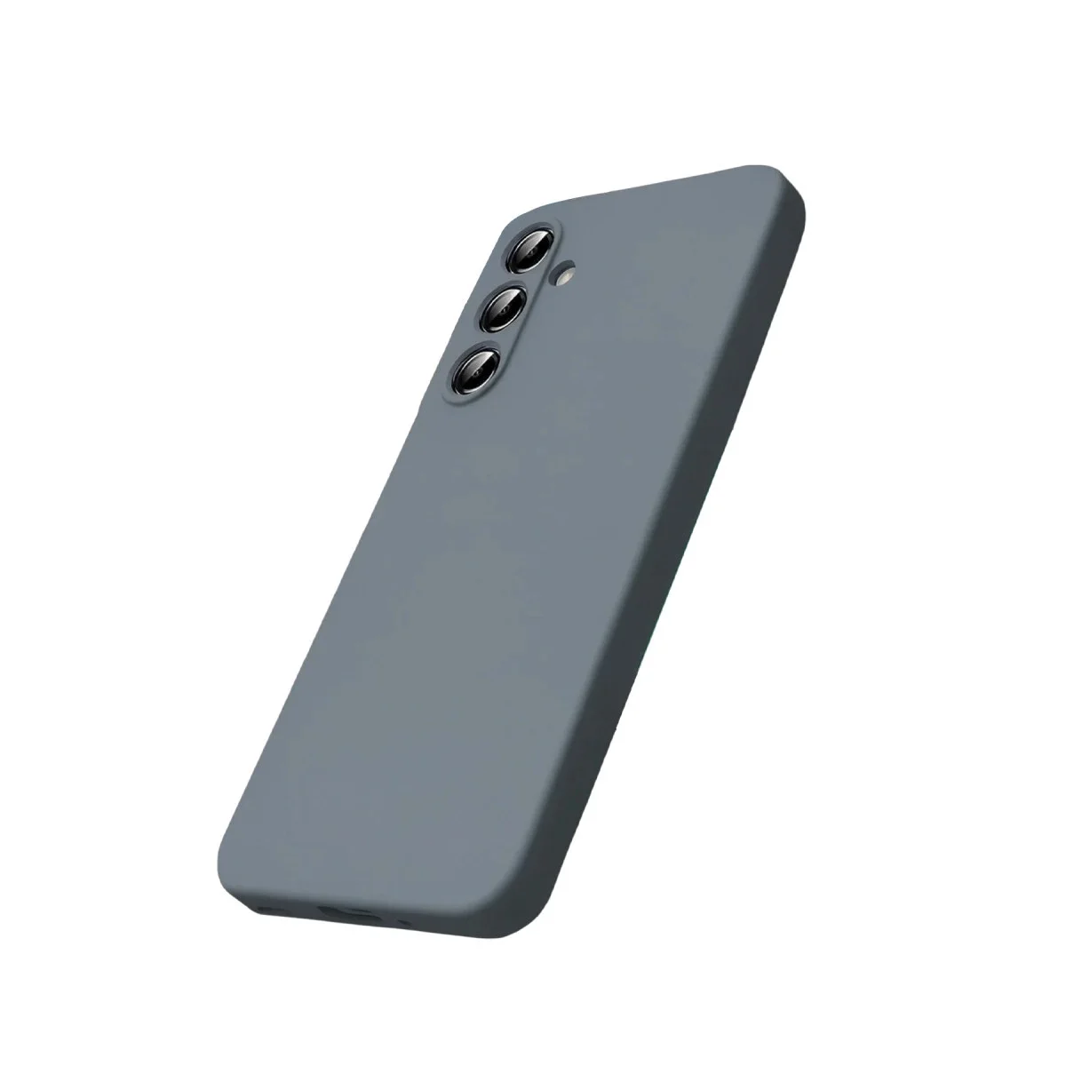 Samsung Galaxy S25 Fe Kılıf Nano İçi Kadife Silikon - Gri görsel 2