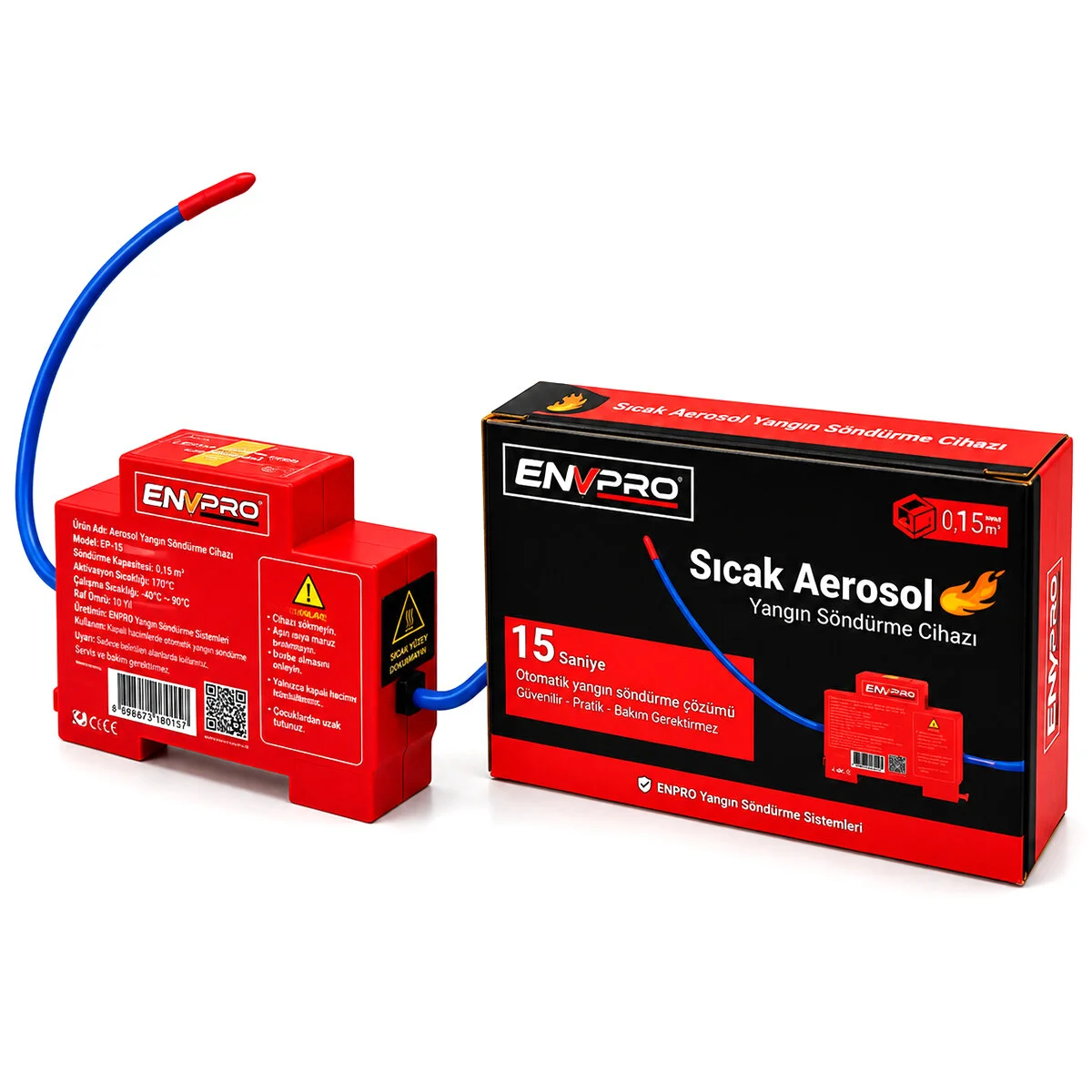 Isı - Sıcak Aerosol Otomatik Yangın Söndürme Cihaz EMV-5687