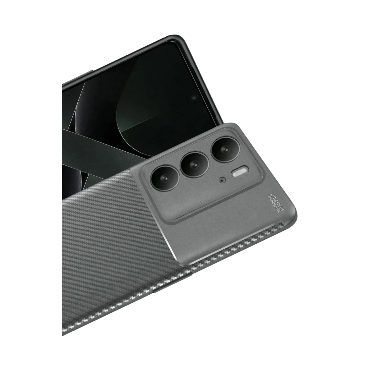Realme C75 4G Auto Focus Karbon Kapak - Gri görsel 2