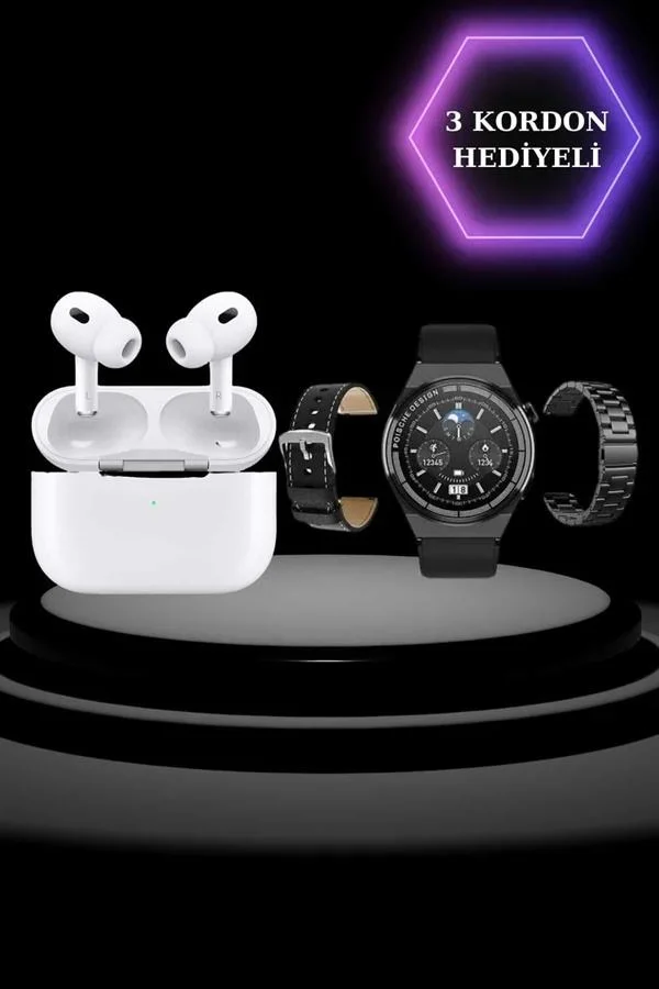 Aynalı Bluetooth Kulaklık Yeni Nesil Akıllı Saat Titreşimli Nabız Ölçer Spor Modları görsel 4