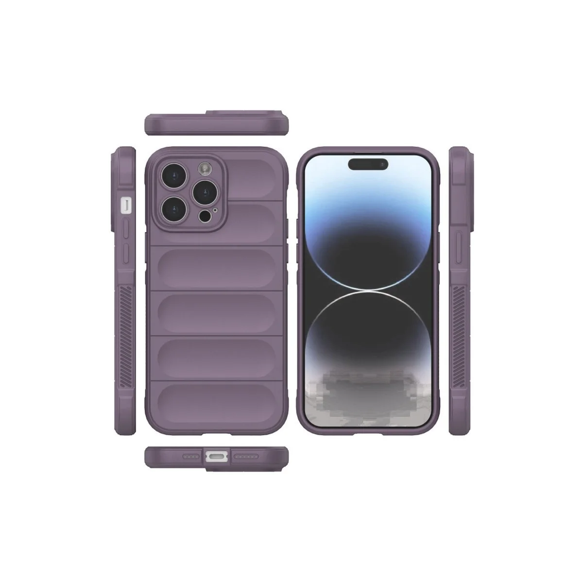 Apple İphone 13 Pro Max Kılıf Optimum Silikon - Mor görsel 3