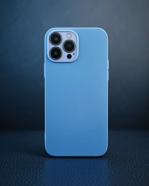 Apple İphone 13 Pro Max Kılıf Nano İçi Kadife Silikon - Sky Blue