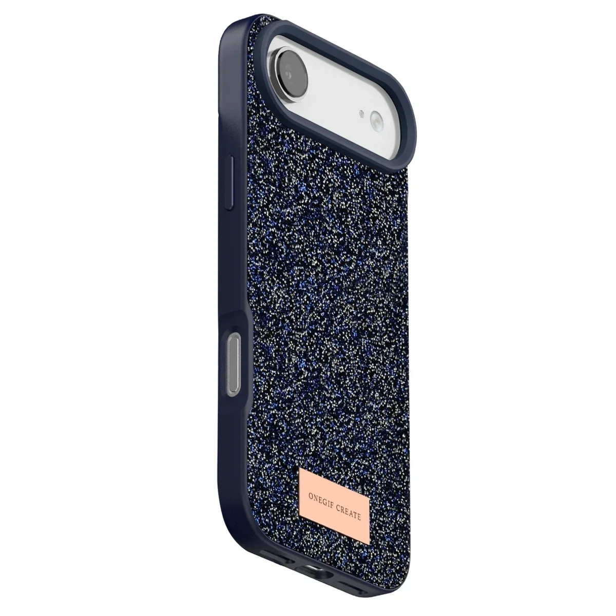 Onegif Apple iPhone 17 Air Bright Simli Kapak - Mavi görsel 3