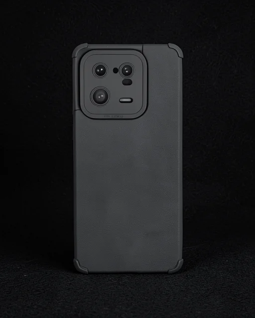 Xiaomi Mi 13 Pro Kılıf Loop Deri Silikon - Siyah