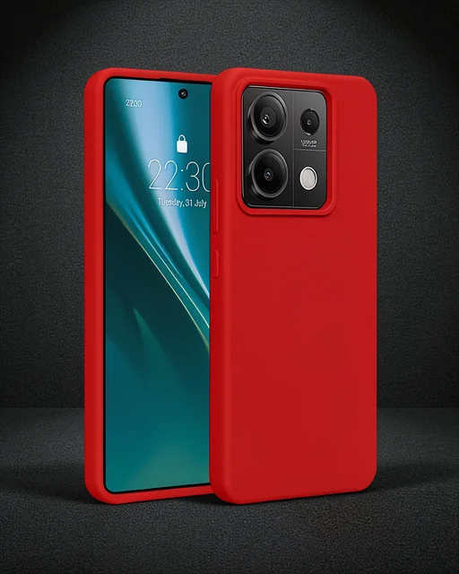 Xiaomi Redmi Note 13 Pro 5g Kılıf First Silikon - Kırmızı