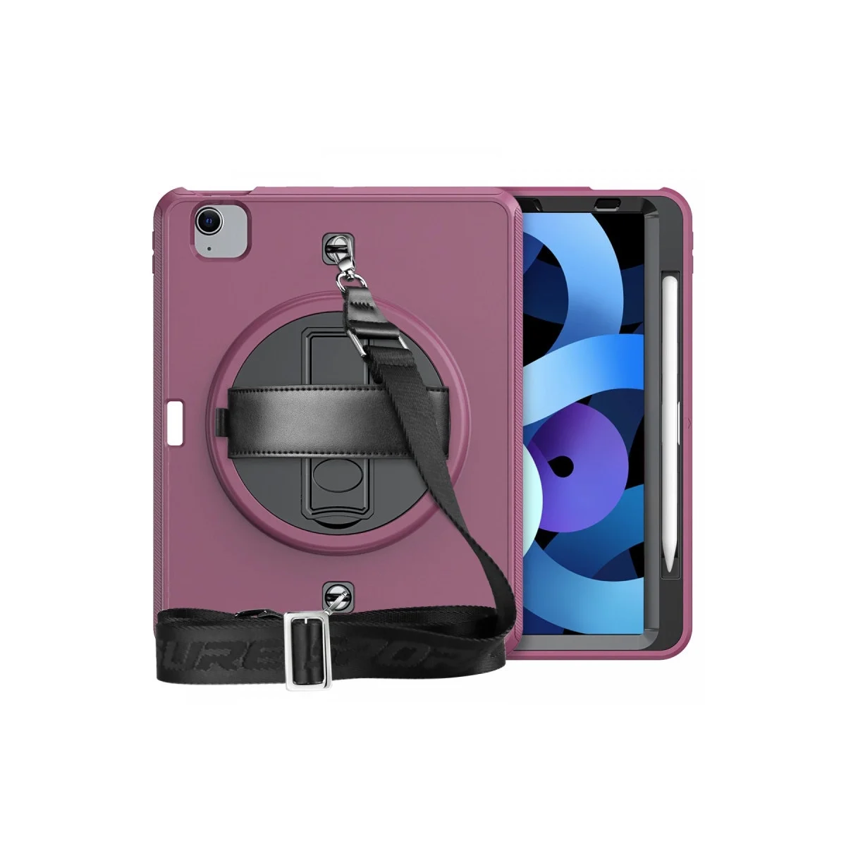 Apple İpad Pro 11 (2020) Kılıf Strap-c Otterbox Tablet Kapak - Mürdüm görsel 2