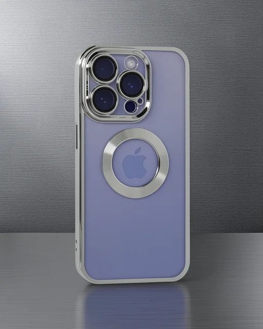 Apple İphone 15 Pro Kılıf Slot Silikon - Gümüş
