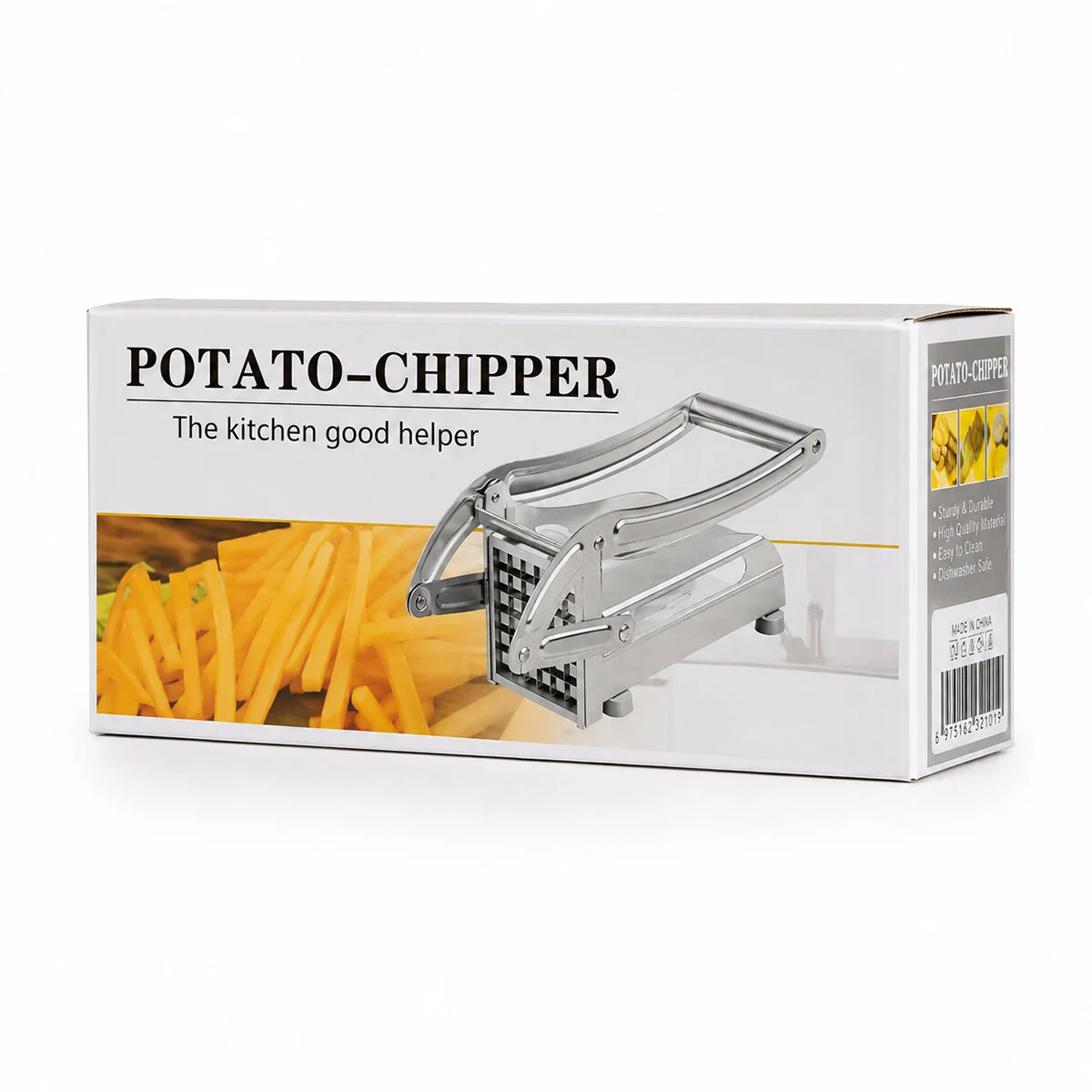 Patato-chıpper Manuel Patates - Sebze Dilimleme Makinesi Komple Metal Üstten Kollu görsel 3