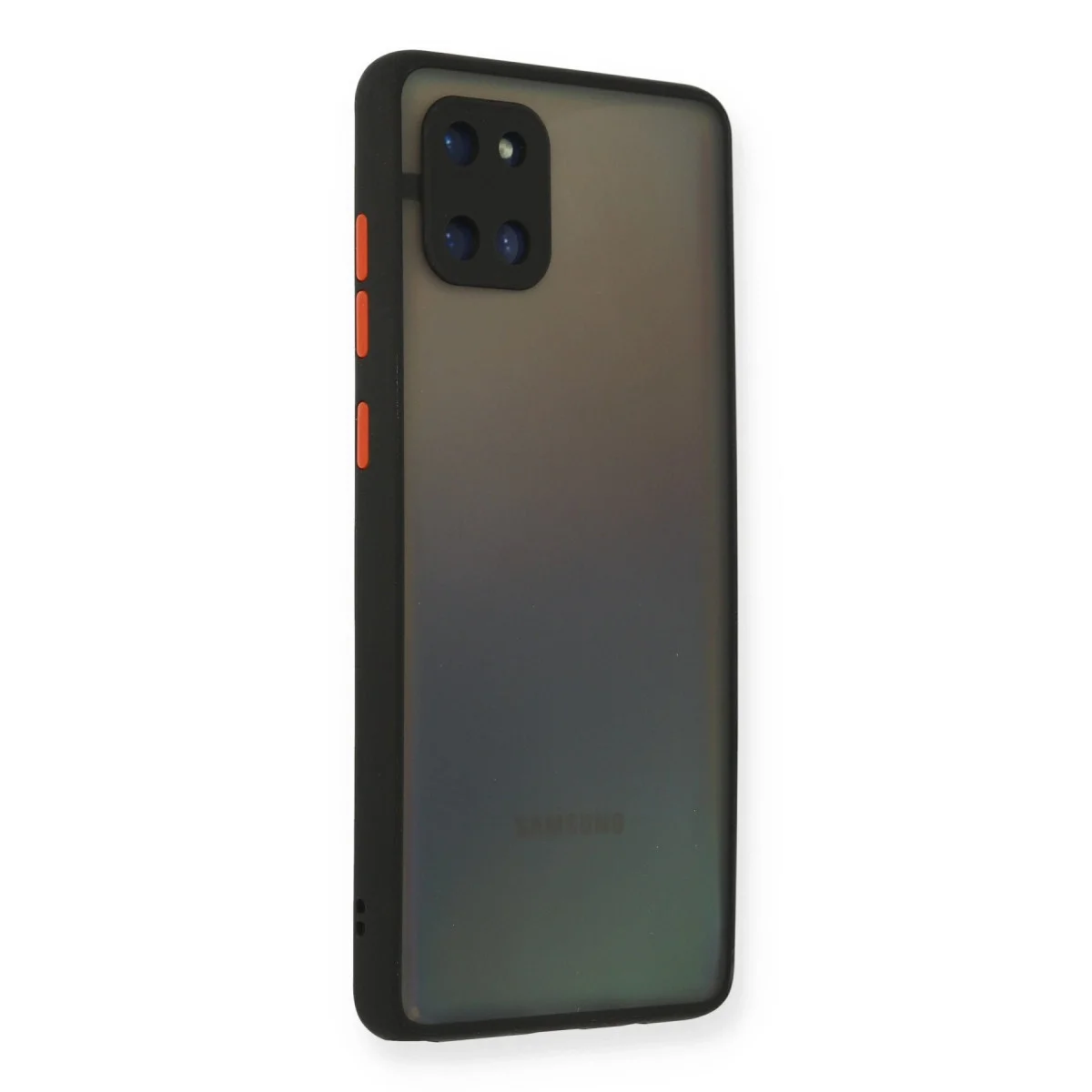 Samsung Galaxy A81 / Note 10 Lite Kılıf Montreal Silikon Kapak - Siyah görsel 2