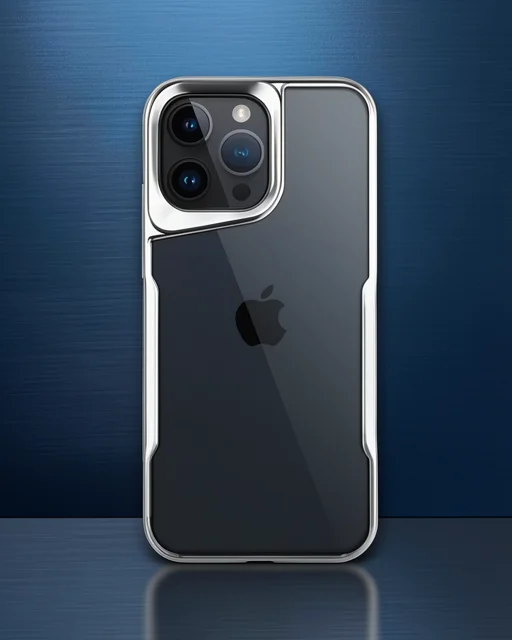 Apple İphone 14 Pro Max Kılıf Boyi Silikon Kapak - Gümüş