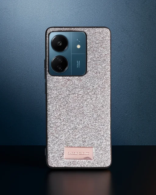Onegif Xiaomi Redmi 13c Bright Simli Kapak - Gold