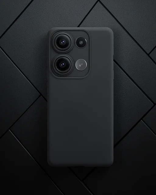 Xiaomi Redmi Note 13 Pro 4g Kılıf Nano İçi Kadife Silikon - Siyah
