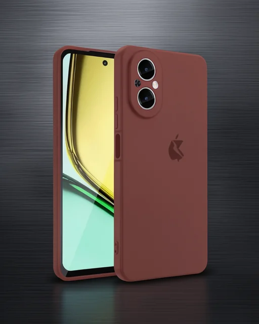 Realme 12 Lite Kılıf First Silikon - Bordo