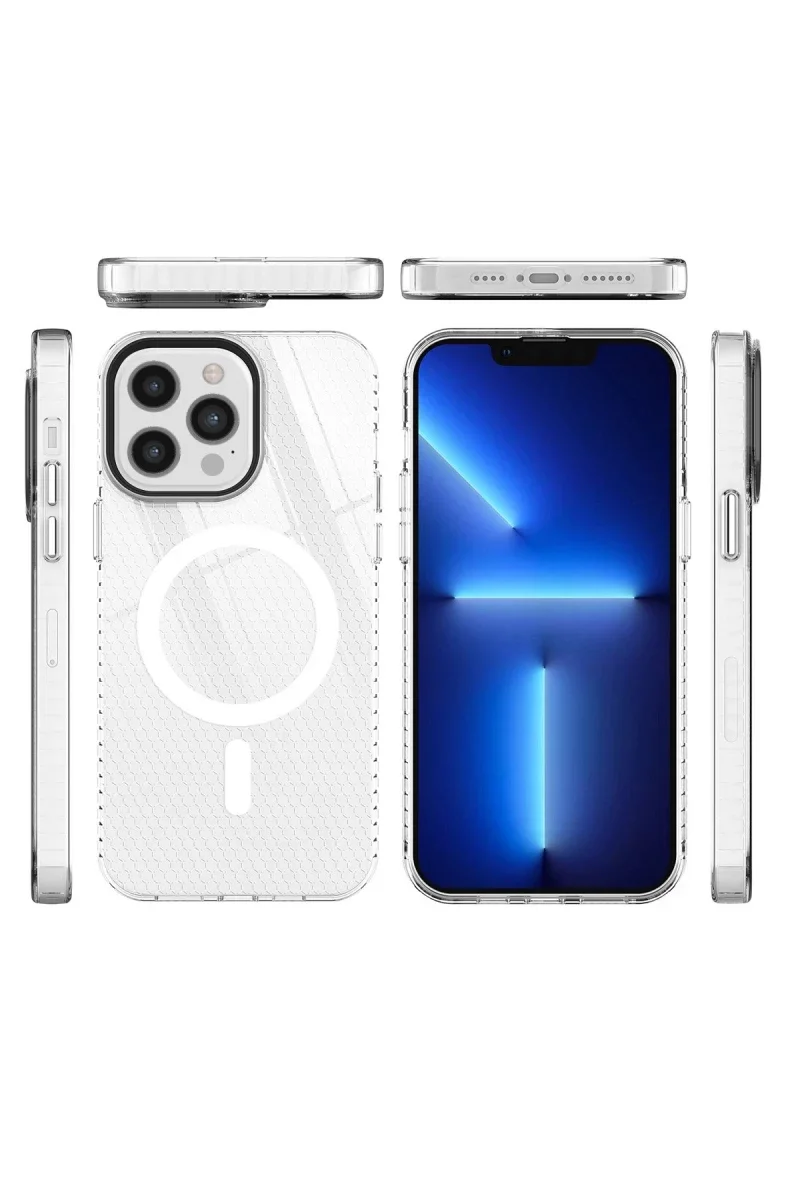 Apple iPhone 12 Pro Max Kılıf Beta Magneticsafe Silikon - Şeffaf görsel 3