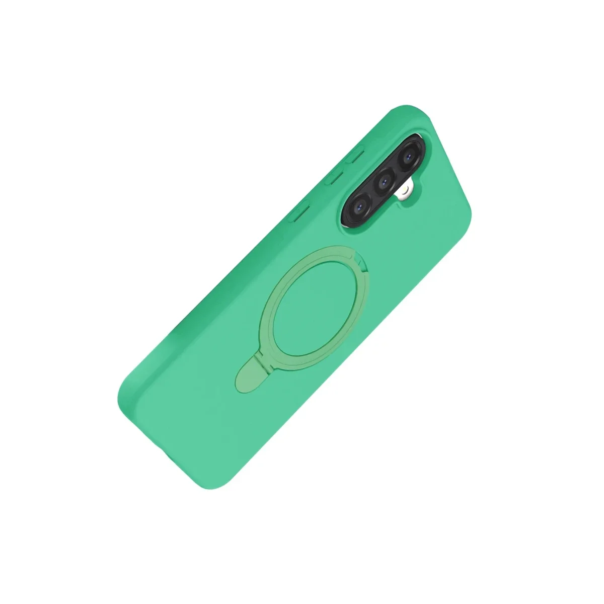 Samsung Galaxy A17 5G Regal Magsafe Standlı Kapak - Yeşil görsel 4