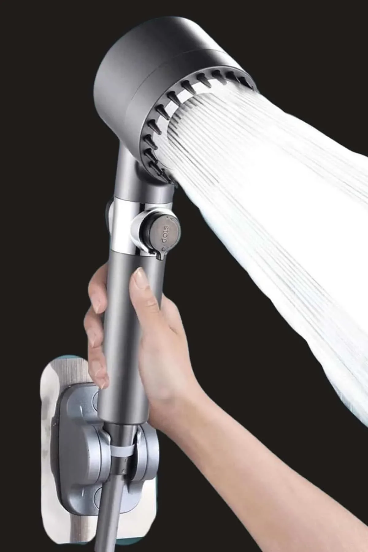 Yeni Nesil Duş Başlığı Paslanmaz Çelik Masaj Etkili Ergonok Tasarım Su Basınçlı görsel 3