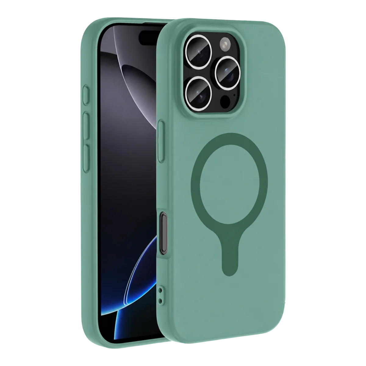 Joko Apple iPhone 16 Pro Max Z Silikon Magsafe Kapak - Yeşil
