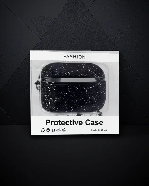 Apple Airpods Pro 2 (2.nesil) Spell Simli Kılıf - Siyah