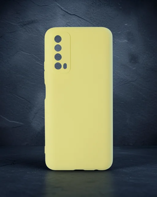 Huawei P Smart 2021 Kılıf Nano İçi Kadife Silikon - Sarı