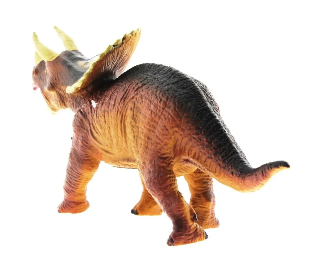 Yumuşak Plastik Dinozor Figür - Triceratops görsel 3