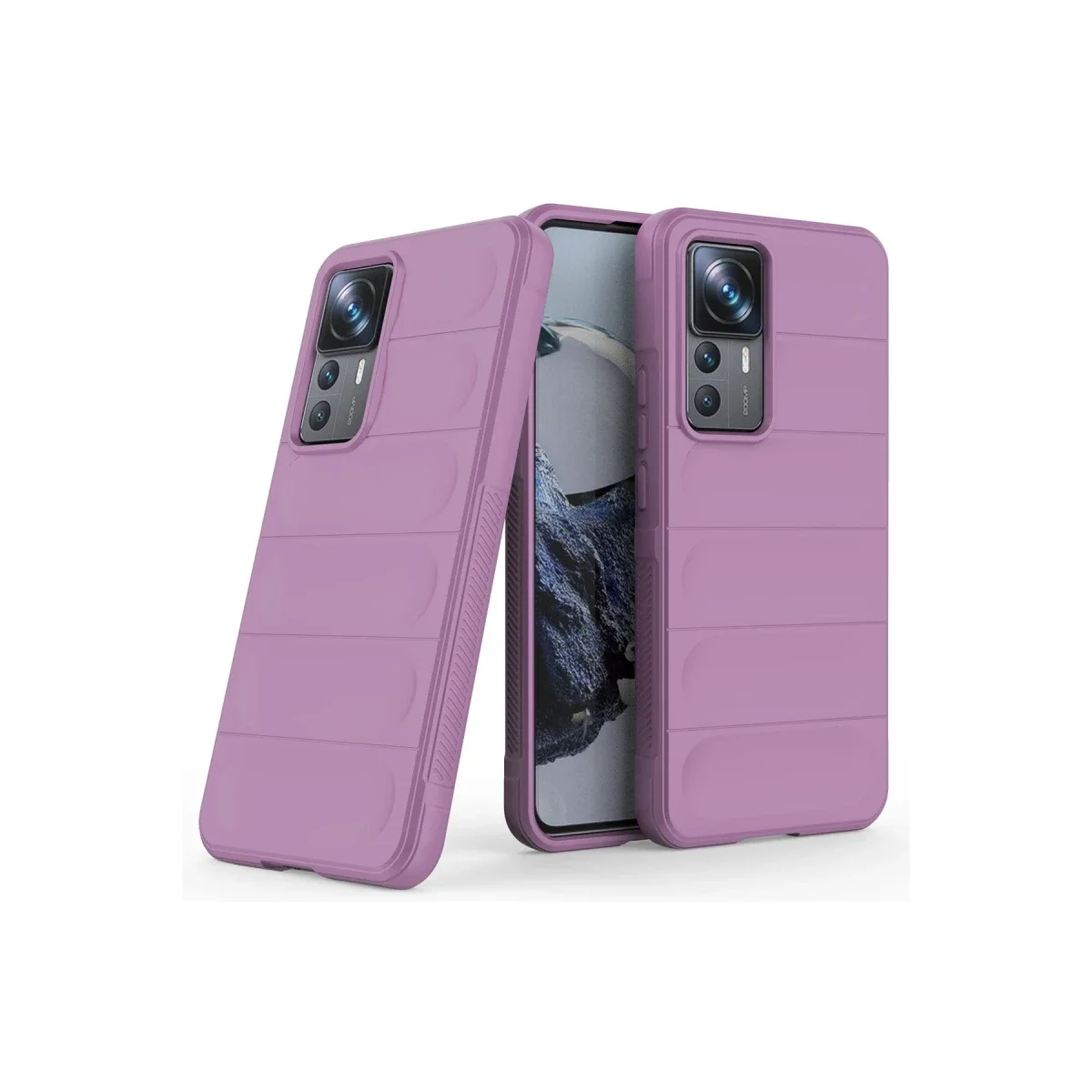 Xiaomi Mi 12T Pro Kılıf Optimum Silikon - Mor görsel 2