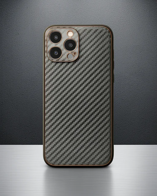 Apple İphone 13 Pro Max Kılıf Coco Karbon Silikon - Füme