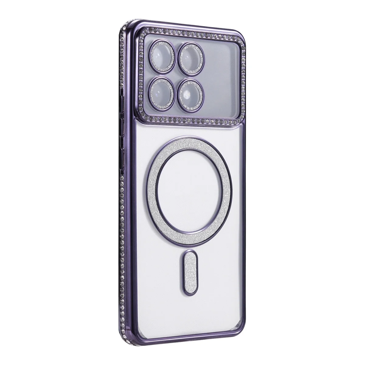 Xiao Poco X6 Pro Joke Simli Magneticsafe Kılıf - Derin Mor görsel 3