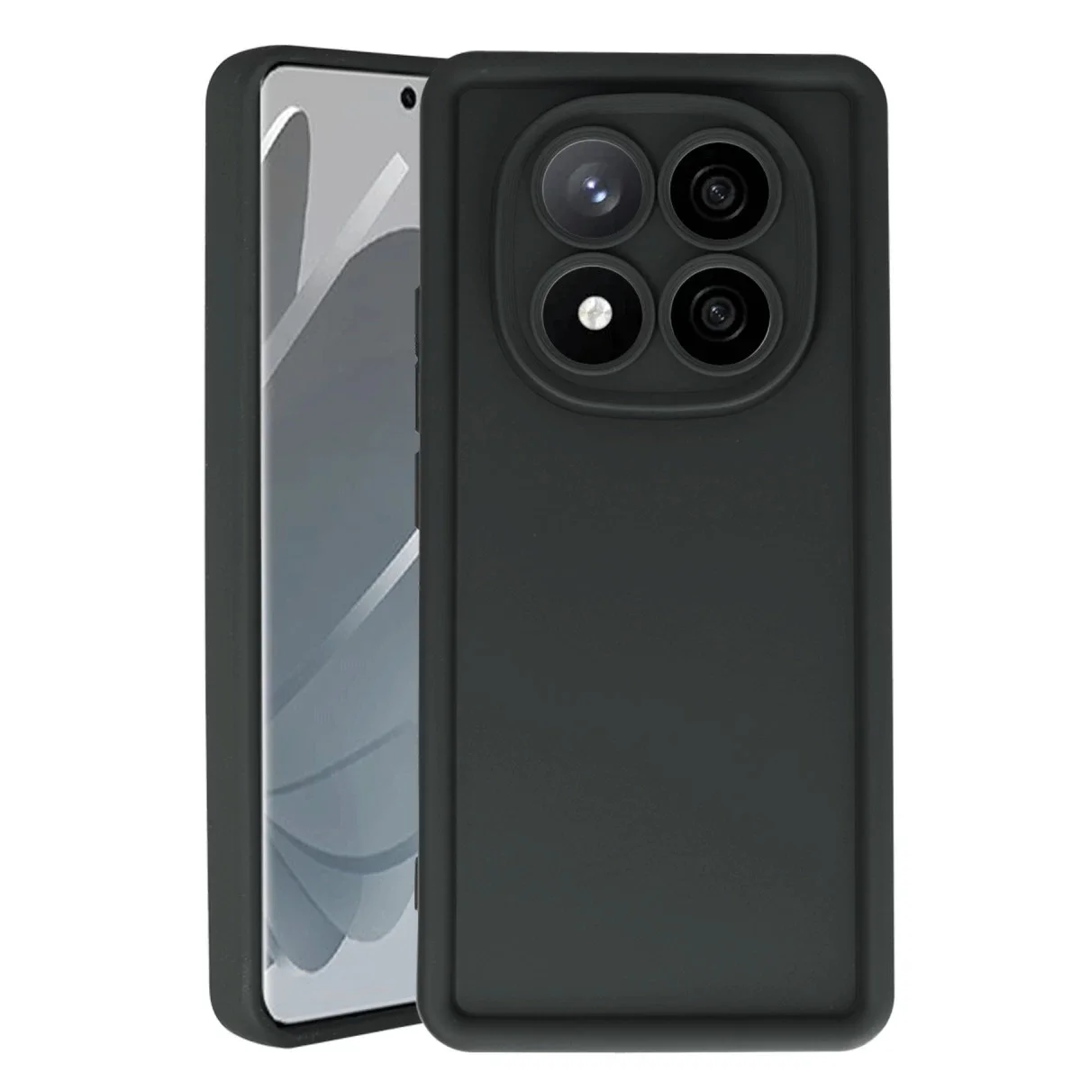 Xiao Red Note 14 Pro 4G Kılıf Viera Silikon - Siyah görsel 3