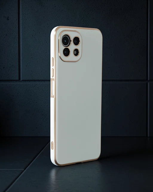Xiaomi Mi 11 Lite Kılıf Volet Silikon - Beyaz