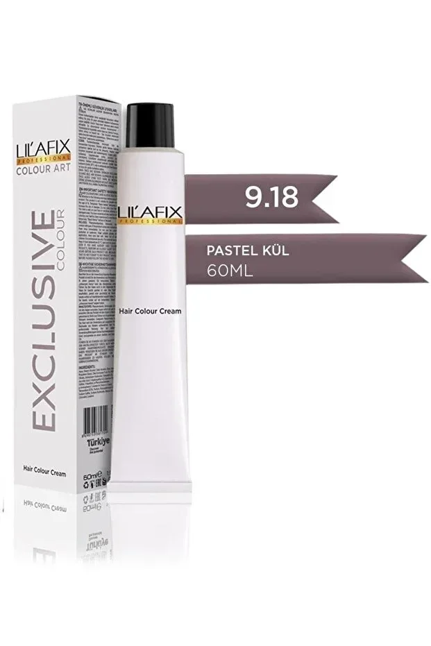 Lilafix Krem Profesyonel Tüp Saç Boyası 60ml - 9.18 Exclusive Pastel Kül
