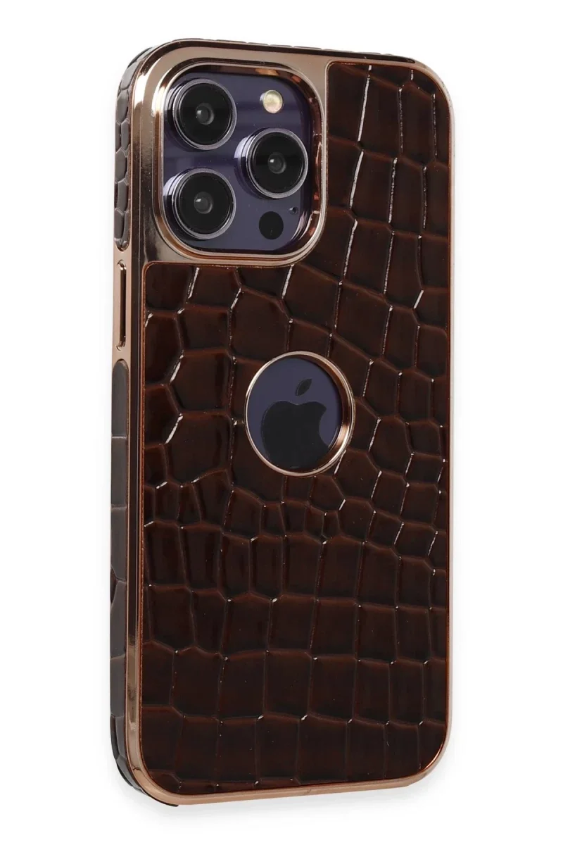 Apple iPhone 14 Pro Max Kılıf Snake Kapak - Bordo