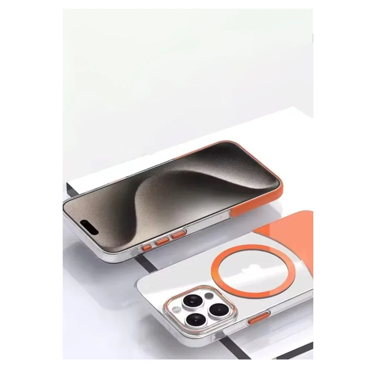 Joko Apple iPhone 15 Pro PC Suit Magsafe Kapak - Turuncu görsel 2