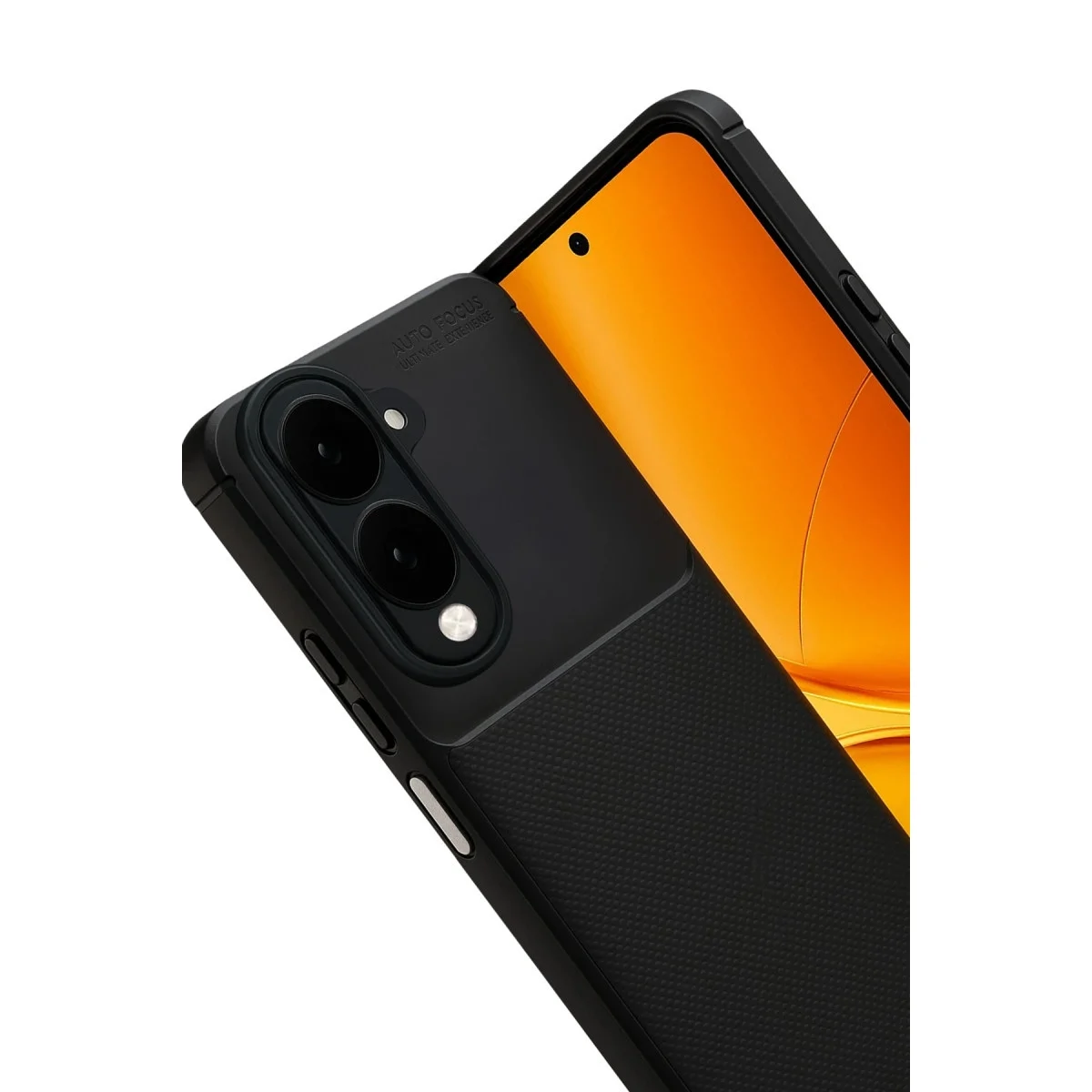 Vivo Y29s Auto Focus Karbon Kapak - Siyah görsel 2