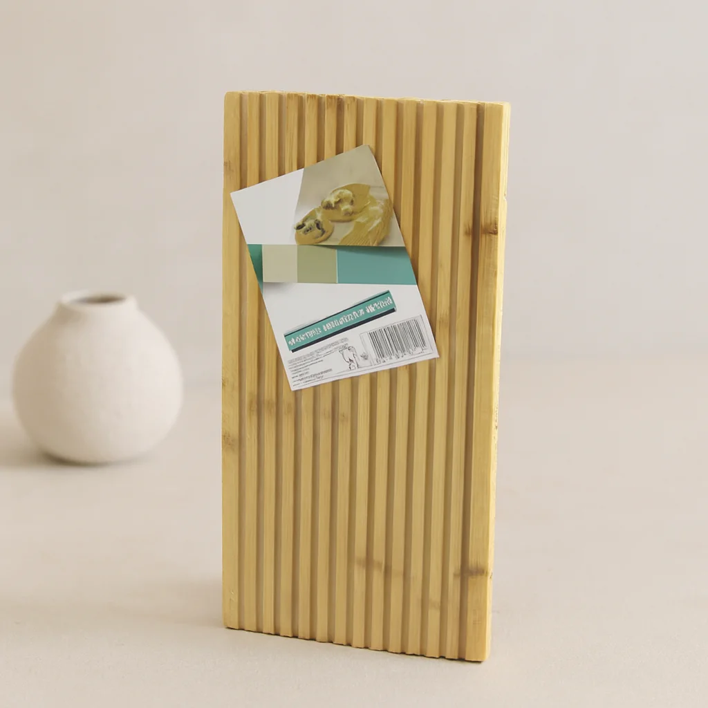 Bambu Servis Sunum Tahtası 17x39x1.5 cm - Çift Taraflı Düz & Klı