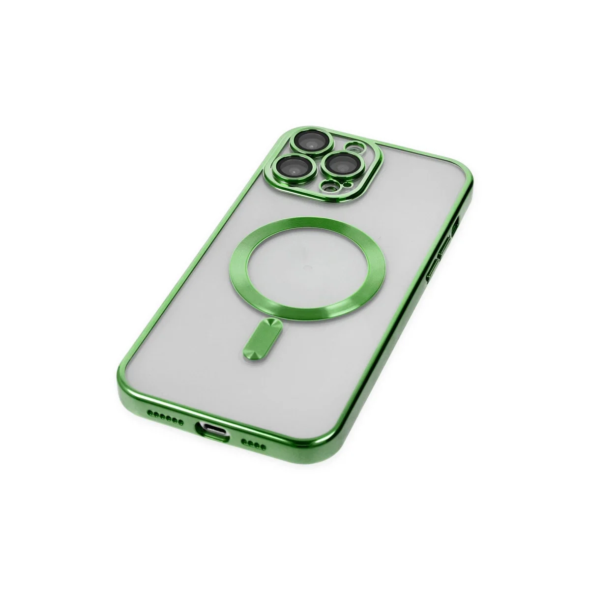 Apple İphone 14 Pro Kılıf Kross Magneticsafe Kapak - Koyu Yeşil görsel 4
