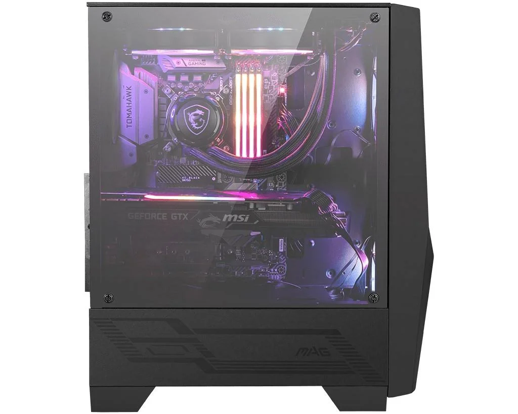 Mag Forge 100R Temperlı Cam Argb Psu Yok 2X120MM 1X120MM Gamıng Atx Kasa Siyah görsel 3