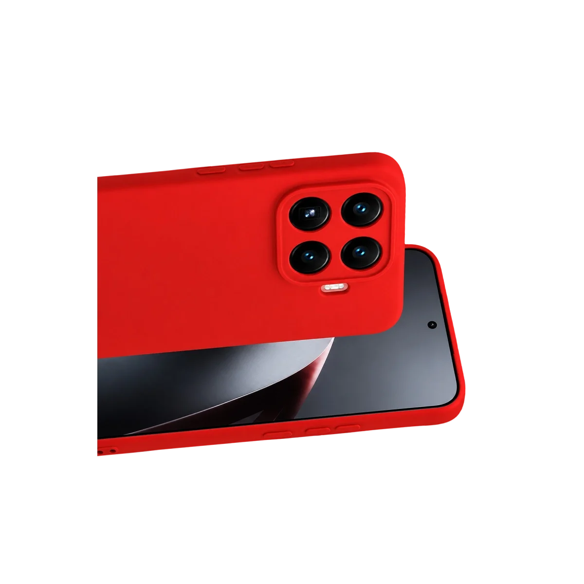 Xiaomi Mi 17t Nano İçi Kadife Silikon - Kırmızı görsel 2