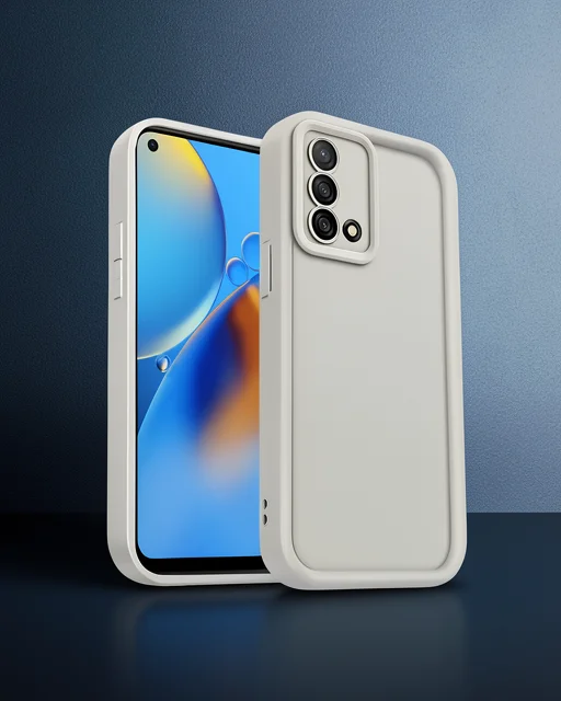Oppo A74 4g Kılıf Viera Silikon - Krem