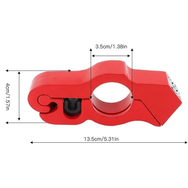 PM-29081 Motosiklet Scooter Elcik Gidon Fren Kilidi Pratik Hırsızlık Emniyet Kilidi görsel 4
