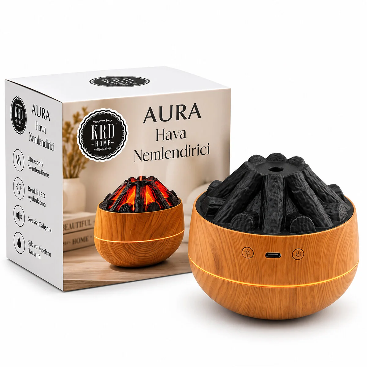 Aura Şöne Hava Nemlendirici Buhar Makine - Koku Giderici 8778 görsel 2