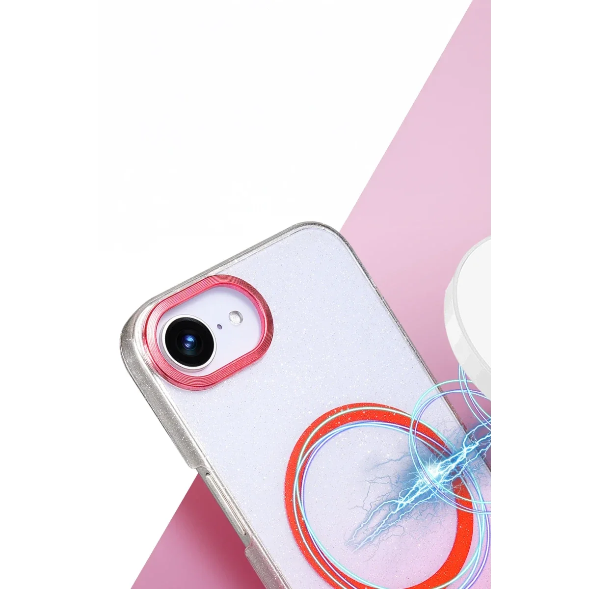Apple iPhone 16E Glossy Magsafe Kapak - Siyah görsel 2