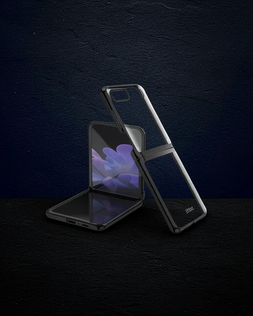 Samsung Galaxy Z Flip 4 Kılıf Fold Element Kapak - Siyah