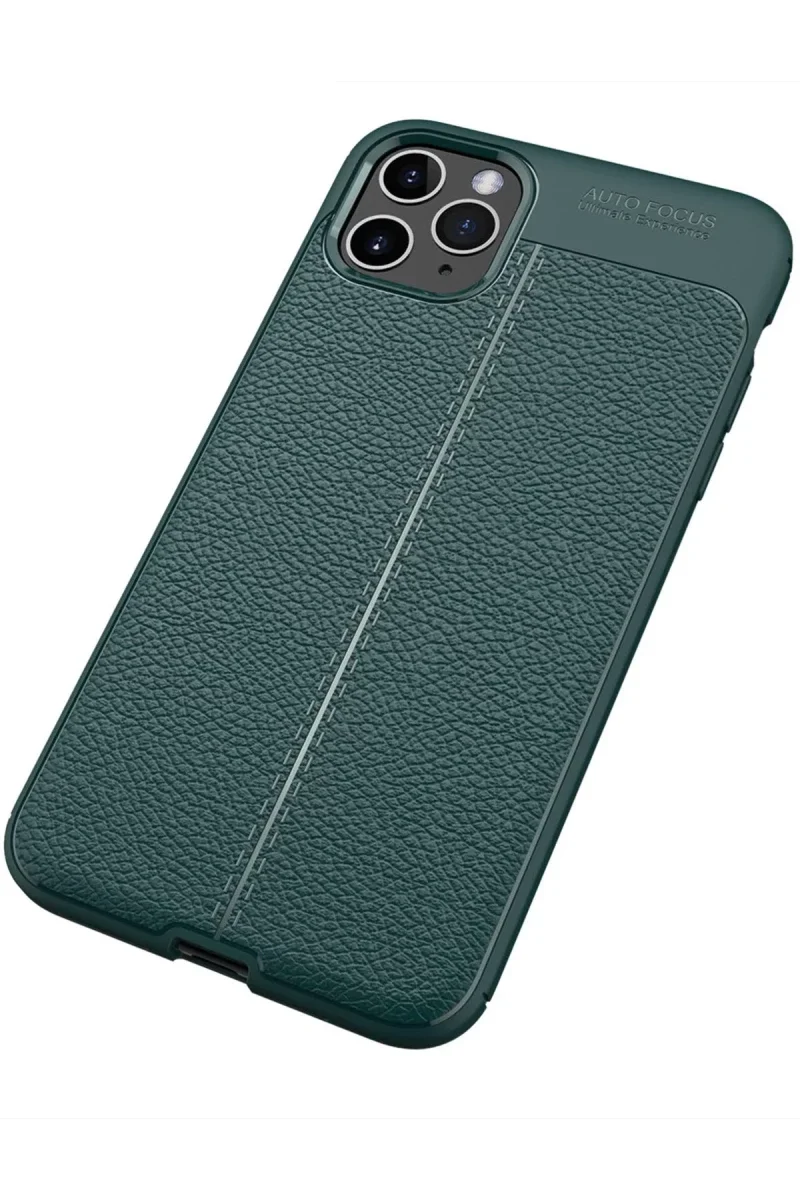 Apple iPhone 11 Pro Max Kılıf Auto Focus Kapak - Yeşil görsel 2